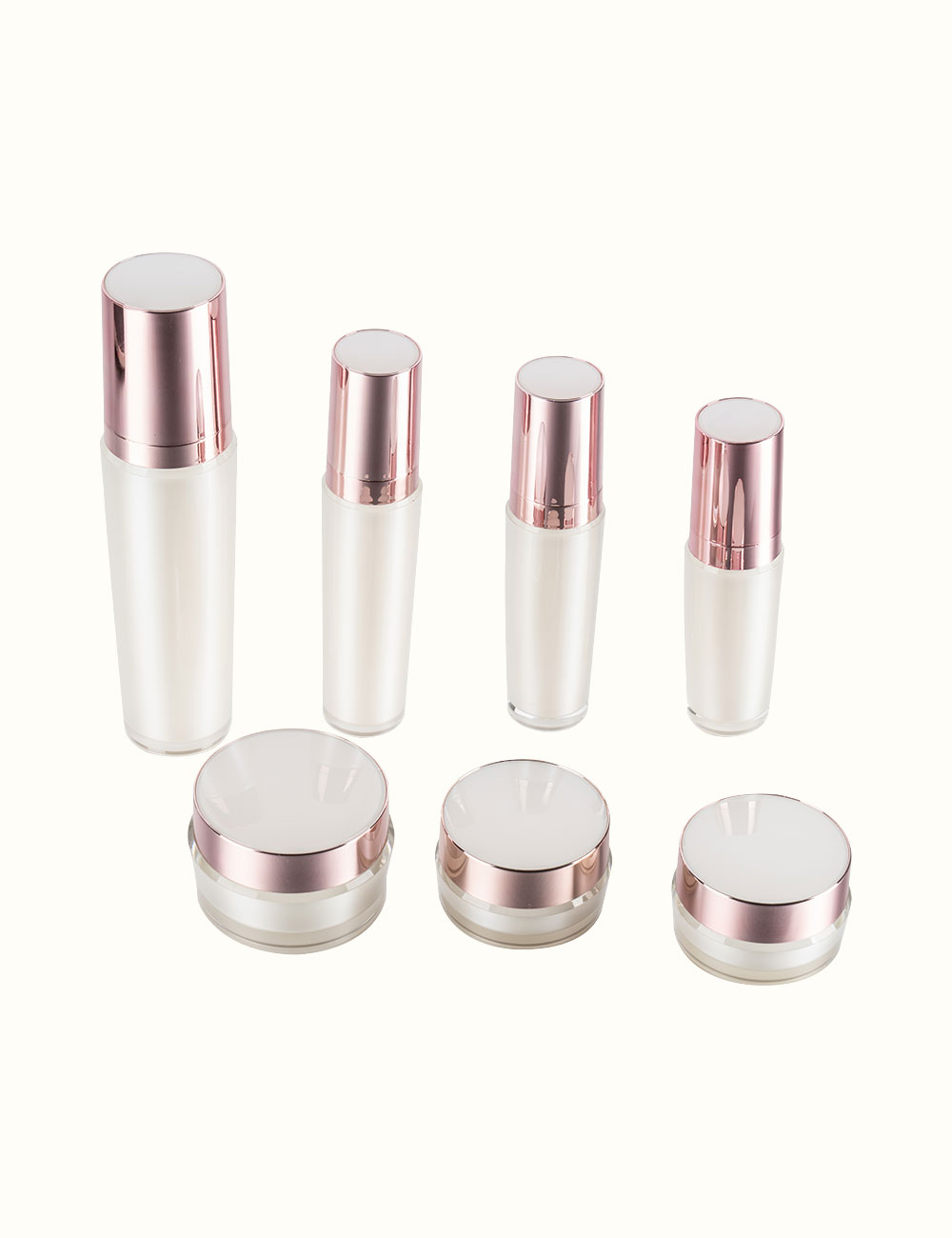 Mirror top glass bottle series